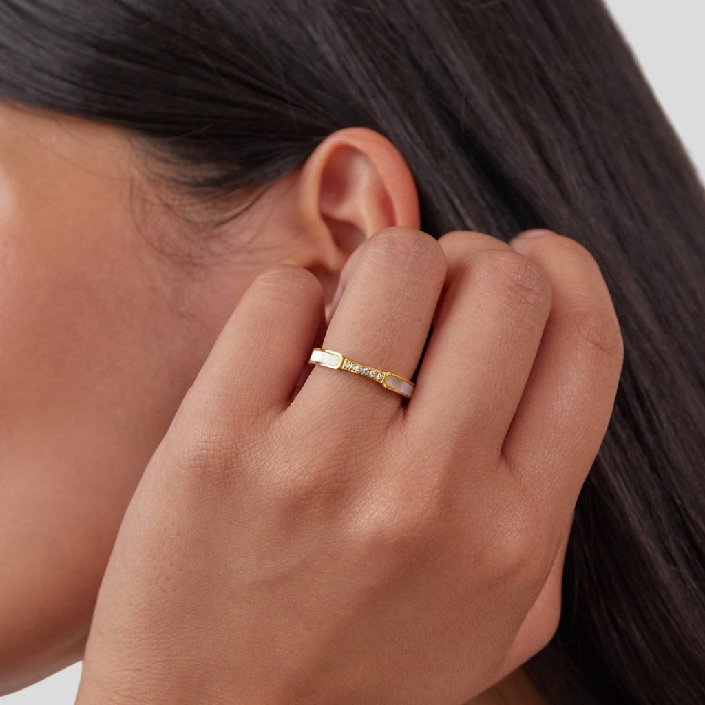 Gold Inlay Band Ring -> Gold Inlay Ring Band
