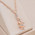 Elegant Gold Spiral Necklace