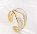 Vintage White Gold Band